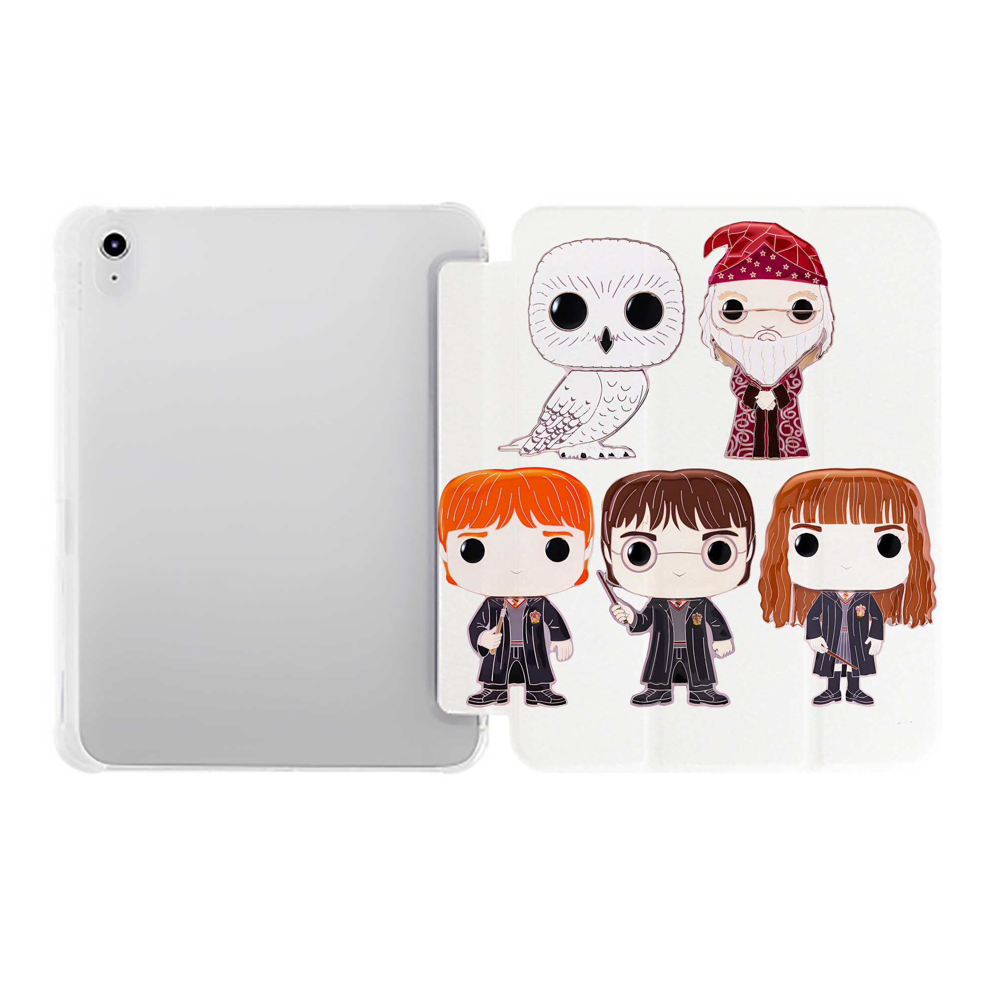（画像用） Harry Potter ハリー・ポッターシリーズ IPad ケース ペン収納付き 三つ折りスタンド PUレザー×シリコン 対応機種9.5/10.5/10.9インチ